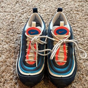 Nike Kids' Air Max 97 Black and Blue Sneakers